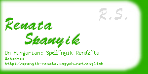 renata spanyik business card